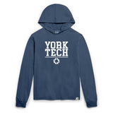 Tumble Long Sleeve Hood | Washed Denim