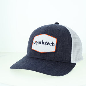 Mid-Pro Snapback Trucker Cap, Navy/White
