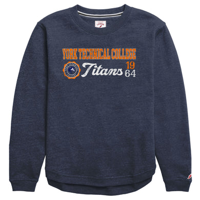 Victory Springs Ladies Crewneck | Heather Liberty Navy