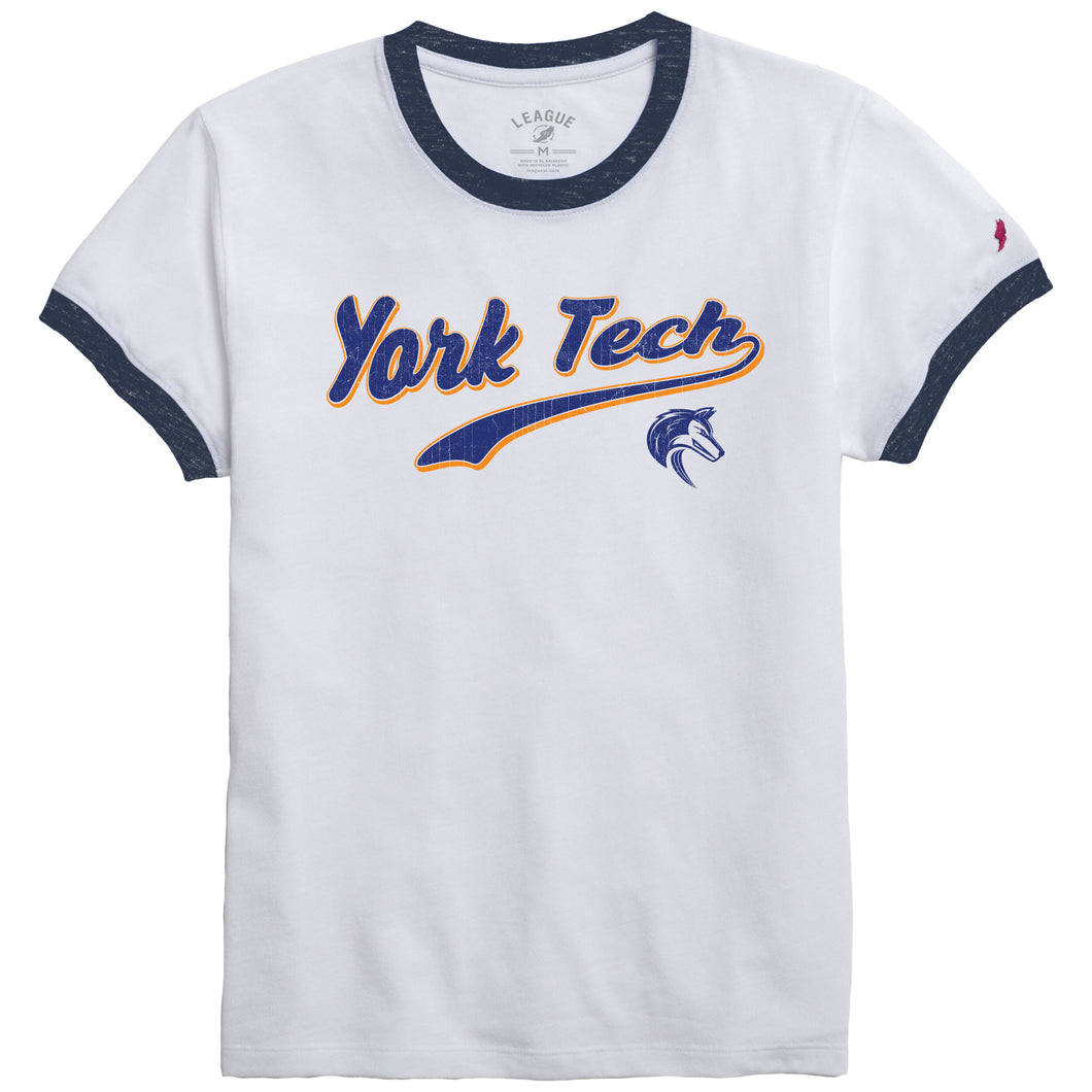 Ladies Intramural Ringer Tee | Liberty Navy