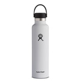 Hydro-Flask 24 OZ Standard Mouth Flex Cap | White