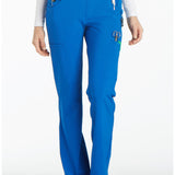Ladies Mid Rise Straight Leg Pull On Scrub Pant | Royal Blue