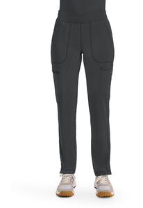 Ladies Mid Rise Tapered Pull On Pant | Black
