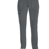 Ladies Mid Rise Tapered Pull On Pant | Pewter