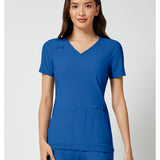 BLANK RAD 152 & RAD 256 Ladies Scrub Top | Royal Blue