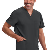Men's Patient Care Scrub Top | Black