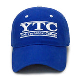 Bar Design Twill Snapback Cap | White/Royal