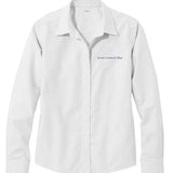 Ladies Wrinkle-Free Classic Oxford Cloth Shirt | White