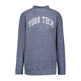 Ladies Lyla Loop Fleece Mock Neck | Stonewash