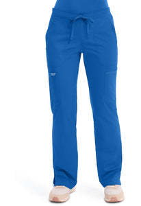 Dental Assisting Ladies Mid Rise Moderate Flare Drawstring Pant | Royal