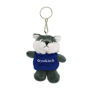 Titan the Wolf Plush Key Tag, Royal Tee