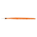 Orange Lanyard w/ Hook