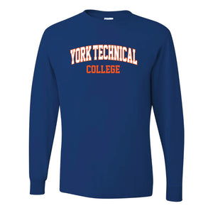 ELW 110 Line Worker York Tech Long Sleeve Teeshirt, Royal, 29LS