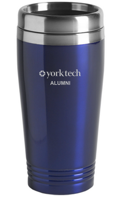 16oz. Alulmni Stainless Steel Travel Mug, Blue