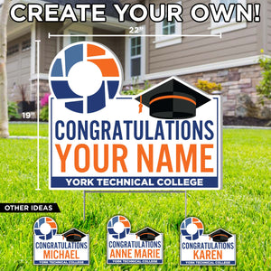 Custom Graduation Yard Sign, Congratulations Name