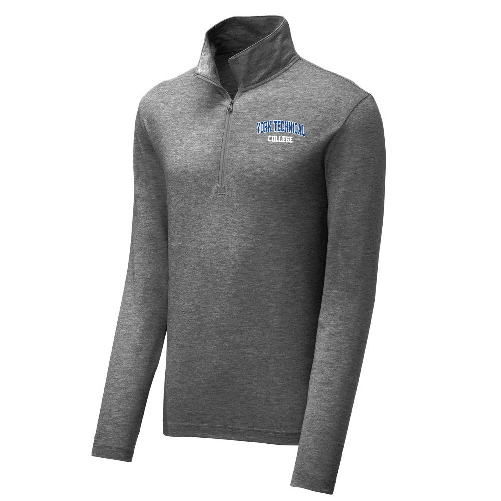 Performance Tri-Blend 1/4 Zip, Dark Grey Heather